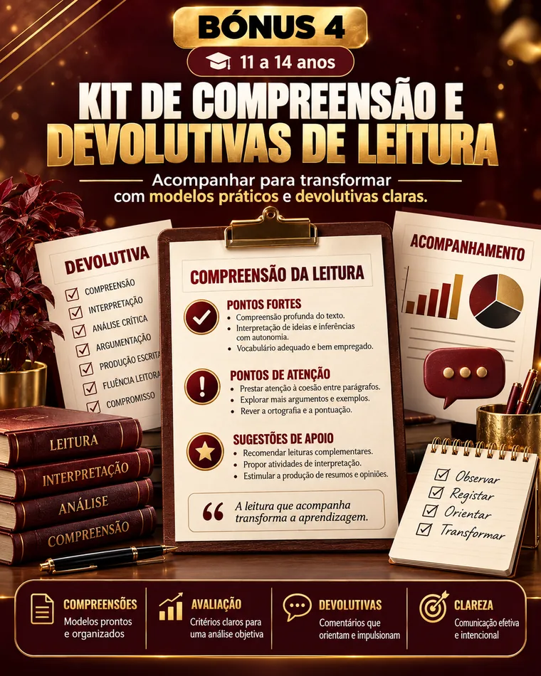 Bónus 4 — 11 a 14 anos